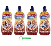 Felce Azzurra Mon Amour Amour Ammorbidente Concentrato Gold y Argán - Suavizante concentrado - Suavizante concentrado - Ropa suave 54 lavados 1350 ml + llavero Beni Culinari gratuito