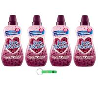 Felce Azzurra Mon Amour Amour Ammorbidente Concentrato Ninfea Viola - Suavizante concentrado con lirio de agua lila, 26 lavados, 650 ml + llavero Beni Culinari gratuito