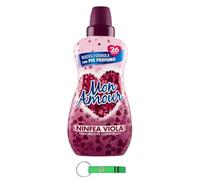 Felce Azzurra Mon Amour Amour Ammorbidente Concentrato Ninfea Viola - Suavizante concentrado con lirio de agua lila, 26 lavados, 650 ml + llavero Beni Culinari gratuito