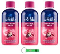 Felce Azzurra Profumatore per Bucato Orchidea Nera - Ambientador con aroma a orquídea negra para el hogar, 220 ml, incluye llavero Beni Culinari