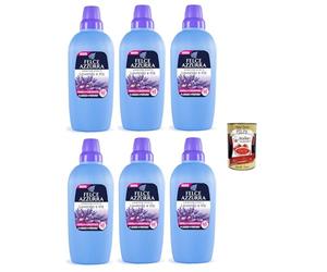 FELCE AZZURRA Suavizante de lavanda e iris, 40 lavados, 6 x 2 LT+ Italian Gourmet Polpa 400 g