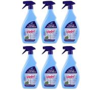 FELCE AZZURRA Vetri Multiuso - Juego de 6 limpiacristales multiuso, 750 ml