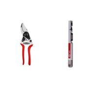 FELCO 14 Tijera de Podar Profesional Compacta Bypass 18 mm para Manos Pequeñas + Afilador Multifunción FELCO 905