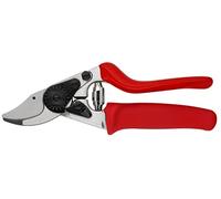 FELCO 15 tijera bypass para diestros, mango giratorio, mano pequeña, hoja 40 mm acero templado, corte hasta 18 mm, herramienta compacta profesional suiza