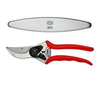 FELCO 2 Tijera de Podar Profesional Bypass 25 mm para Mano Derecha con Piedra de Afilar Diamantada FELCO 903 para Mantenimiento Preciso y Filo Duradero