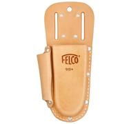 FELCO 910+ Funda de Piel para Tijeras y Piedra de afilar, Universal | Robusta funda de piel (120 g) con clip o pasador, para tijeras y piedra. Universal, compatible con FELCO.