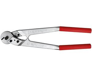 FELCO C16 Tijeras de cable de dos manos (diámetro de corte 16 mm, cortadora de cables de acero, mangos de aluminio forjado, hoja de acero endurecido)