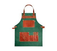 FELCO Delantal de jardinería con correa ajustable para el cuello, bolsillos con correa para la cadera, para cuaderno, teléfono celular, bolígrafo, bolsillo de podadora, bolsillo para herramientas de