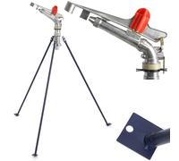 Feldberegner Aspersor de Impulso Trípode Aspersor 2" Aluminio Jardín 34m 360°