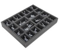Feldherr Bandeja de Espuma Compatible con Beastmen Brayherds - 22 Compartimentos - Almacene y Transporte con Seguridad hasta 22 Modelos de Beastmen - FS050A132