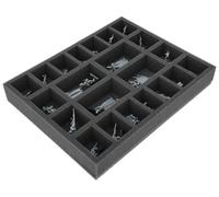 Feldherr Bandeja de Espuma Compatible con Empire of Men - 22 Compartimentos - Almacene y Transporte con Seguridad hasta 22 Modelos - FS050A129