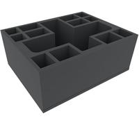 Feldherr Bandeja de Espuma High Elf Realms - 13 Compartimentos - Lord en Dragón + 12 miniaturas almacenadas y transportadas de Forma Segura - FS135A001