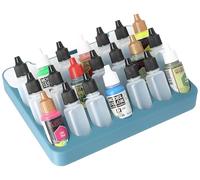 Feldherr Bastidor de Pintura 4l Really Useful Box - Inserto para 21 frascos (Ø 25 mm) + Compartimento para Accesorios - Compatible con Vallejo, Army Painter, Color:Blueberry 100% Recycling