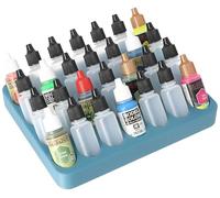 Feldherr Bastidor de Pintura 4l Really Useful Box - Inserto para 28 frascos (Ø 25 mm) - Compatible con frascos cuentagotas de Vallejo, Army Painter - transportable, Color:Blueberry 100% Recycling