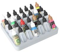 Feldherr Bastidor de Pintura 4l Really Useful Box - Inserto para 28 frascos (Ø 25 mm) - Compatible con frascos cuentagotas de Vallejo, Army Painter - transportable, Color:Grey