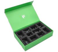 Feldherr Caja magnética Verde Compatible con Kill Team: Goremongers - Transporte y Almacenamiento con Inserto de Espuma para 10 miniaturas - protección Segura para Modelos Pintados