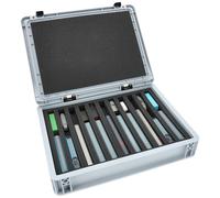 Feldherr Eurobox 40 x 30 cm Set para modelismo ferroviario - Escala N - 11 Compartimentos con Inserto de Espuma para Almacenamiento Vertical y Transporte Compacto de locomotoras y vagones