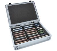 Feldherr Eurobox 40 x 30 cm Set para modelismo ferroviario - Escala Z - 8 Compartimentos con Inserto de Espuma para Almacenamiento Horizontal y Transporte Compacto de locomotoras