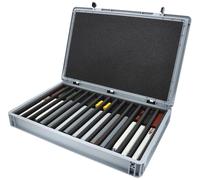 Feldherr Eurobox 60 x 40 cm Set para modelismo ferroviario - Escala TT - 14 Compartimentos - Inserto de Espuma para Almacenamiento Vertical - solución compacta para locomotoras y vagones