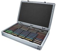 Feldherr Eurobox 60 x 40 cm Set para modelismo ferroviario - Escala Z - 12 Compartimentos con Inserto de Espuma para Almacenamiento Horizontal - solución compacta para locomotoras y vagones