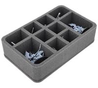 Feldherr Foam Tray Compatible with Warcrow - 10 Compartments - Safely Store and Transport up to 10 Models for Warcrow - HS070A068