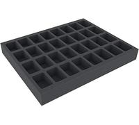 Feldherr FS040A008 Bandeja de Espuma de 40 mm es Compatible con miniaturas a Escala 1:56 (28 mm) - 32 Compartimentos