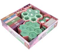 Feldherr Organizador Compatible con Dorfromantik: Sakura - Inserto para Caja de Juego + 20 Soportes para fichas - Orden y visión de Conjunto - Preparación rápida
