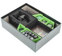 Feldherr Organizador Compatible con HeroQuest (2021): La Cripta de la Oscuridad Perpetua - Inserto para Caja de Juego de Mesa con Tarjetero y protección de Espuma para Figura de dragón