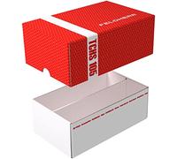 Feldherr Storage Box TCHS105 - Caja de cartón para hasta 1600 Tarjetas de Juego y Tarjetas comerciales (Compatible con, por Ejemplo, Magic The Gathering, PKM, LCG), Color:Feldherr Red