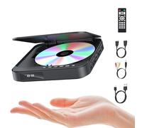 FELEMAN Reproductor de DVD para TV, Mini Reproductor DVD HDMI 1080p HD con Todas Las regiones, Anti-Choque, integración PAL/NTSC y Control Remoto