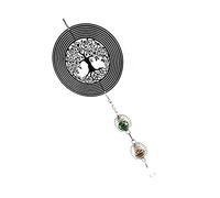 Felenny Carillones de Viento Carillón de Viento Árbol de La Vida Carillón de Viento Giratorio de Acero Inoxidable Decoración para Exterior Decoración Al Aire Libre Patio Jardín Hogar