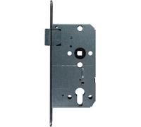 FELGNER Cerradura de embutir para cilindro de perfil, cerradura de cilindro, cerradura para puerta, 2 tourig, tamaño de mandril 55 mm, DIN derecha, redondeado, ancho 20 mm