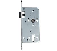 FELGNER Panik - Cerradura con pestillo,función de pánico D para puertas de escape,con placa de contraplaca,medida de mandril 55 mm - puño 20 mm - DIN izquierda y derecha