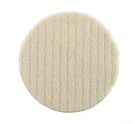 Felicafie Almohadillas de fieltro de lana de 75 a 180 mm, rueda de pulido, apto para vidrio, metal, madera, muebles, reparación de arañazos, disco abrasivo elástico suave accesorio de herramienta (125