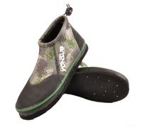 Felicafie Botas unisex de neopreno para pesca en roca, fieltro para zapatos de agua con tacos de acero para arroyo, playa, barro y terreno húmedo (11 (45) verde militar