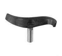 Felicafie Soporte curvado para herramientas de torno para carpintería, poste de montaje de 16 mm y 25 mm, soporte de herramientas de torneado de cuenco de forma especial con diseño cóncavo para