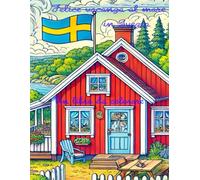 Felice vacanza al mare in Svezia: Un libro da colorare (Happy Colouring Books)