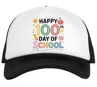Felices 100 Días De Clases Gorra De Béisbol Snapback Blanca Unisex Kid White Snapback Children Baseball Cap