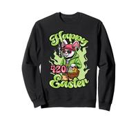 Felices Pascuas 420 Conejito Fumando Hierba Canna umador Sudadera