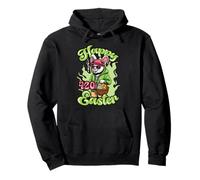 Felices Pascuas 420 Conejito Fumando Hierba Canna umador Sudadera con Capucha