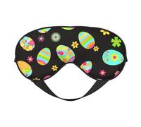 Felices Pascuas Coloridos Huevos De Pascua, Cubreojos completos Antifaz bloqueador de luz Antifaz para dormir Antifaz suave con los ojos vendados Noche