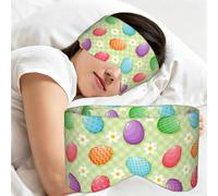 ¡Felices Pascuas! Huevos de Pascua coloridos, Antifaz para dormir, ideal para el hogar, viajes y trabajo por turnos. Cubre completamente los ojos y bloquea la luz.