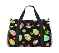 ¡Felices Pascuas! Huevos de Pascua Coloridos,Bolsas Deportivas, Bolsos de Viaje Deportivos Cruzados de Mano, Bolsas de Viaje de Gran Capacidad para Mujeres y Hombres.
