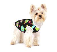 Felices Pascuas Huevos de Pascua Coloridos,Camiseta de algodón sin Mangas para Mascotas, Chaleco Transpirable, Suave y elástico para Cachorros,S