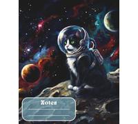 Felicette the Space Cat Notebook: Bonus Facts Page | College Ruled Lined Paper | First Cat in Space Journal for School, Kids, and Cat Lovers | 7.5 x 9.25 in