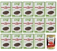 Felicia Fusilli di Grano Saraceno Integrale - Lote de 14 pastas, con trigo sarraceno 100% orgánico, natural, sin gluten, paquete de 340 g, + Italian Gourmet Polpa di Pomodoro caja de 400 g