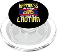 Felicidad Casada con un diseño laosiano PopSockets PopGrip para MagSafe