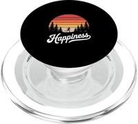 Felicidad Divertida Corriendo a través del Atardecer PopSockets PopGrip para MagSafe