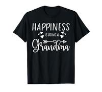 Felicidad es ser una Abuela corazón Flecha Familia diseño Camiseta