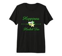 Felicidad es té de Hierbas Divertido diseño para Amantes del té Camiseta Premium